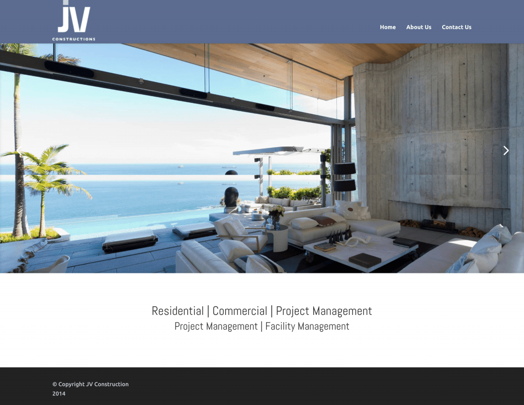 JV Constructions Website | Marketing Catalyst